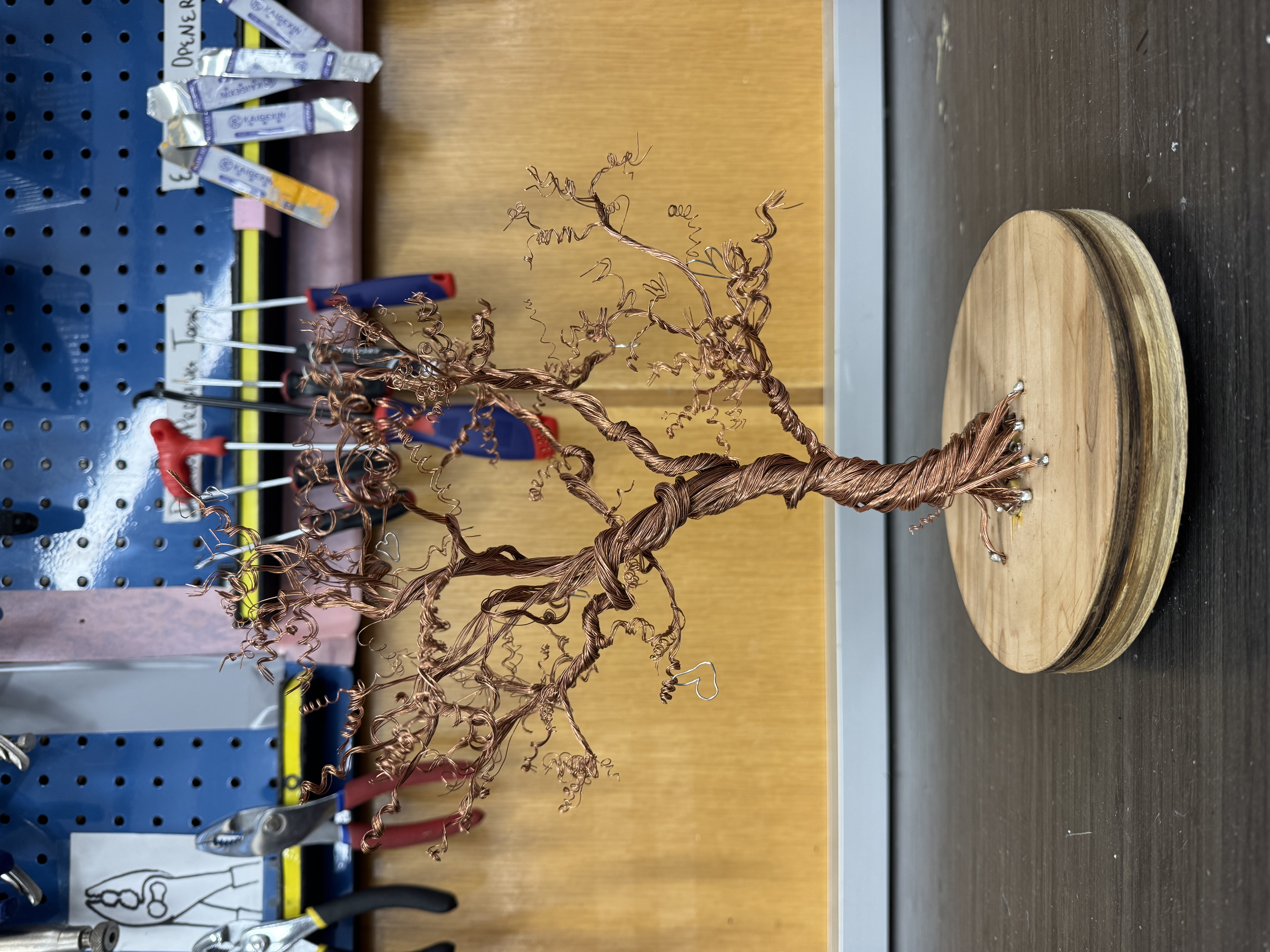 Copper wire tree