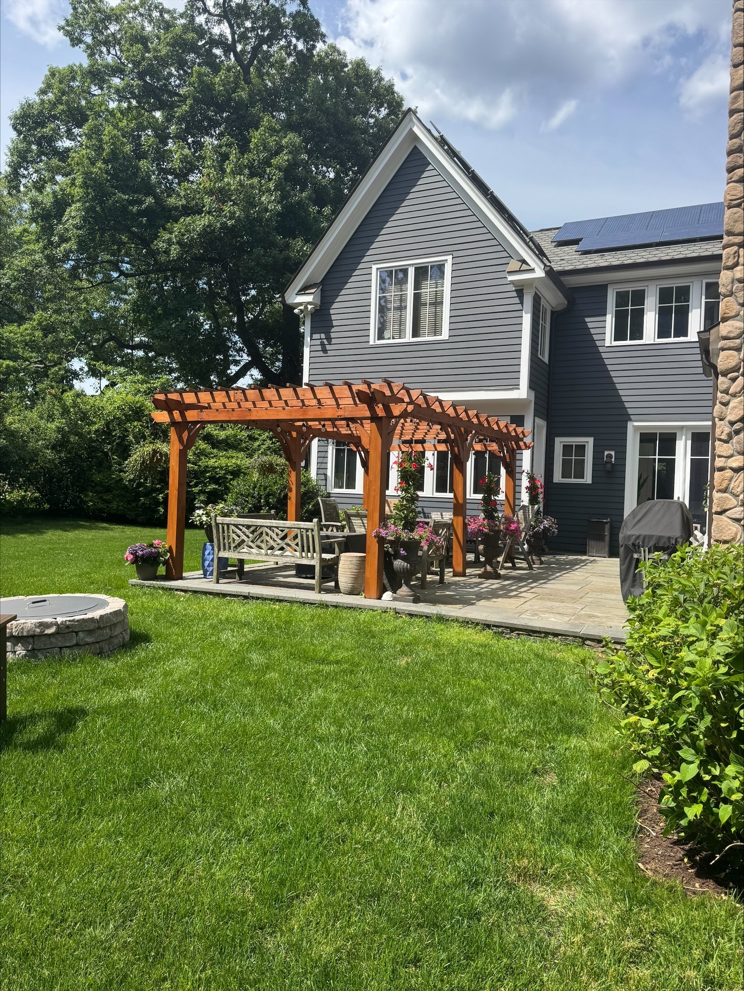 Current backyard setup view 1