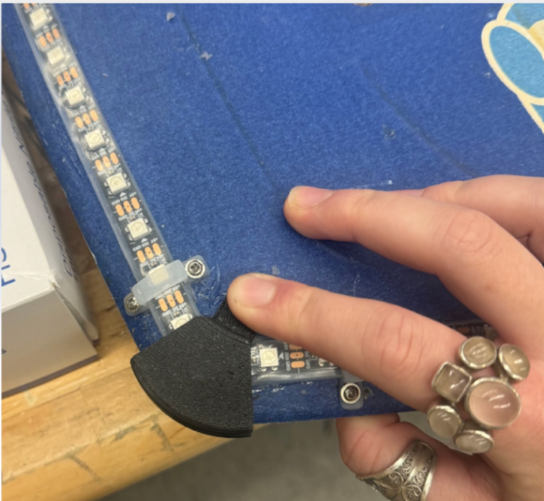 LED routing along board edge